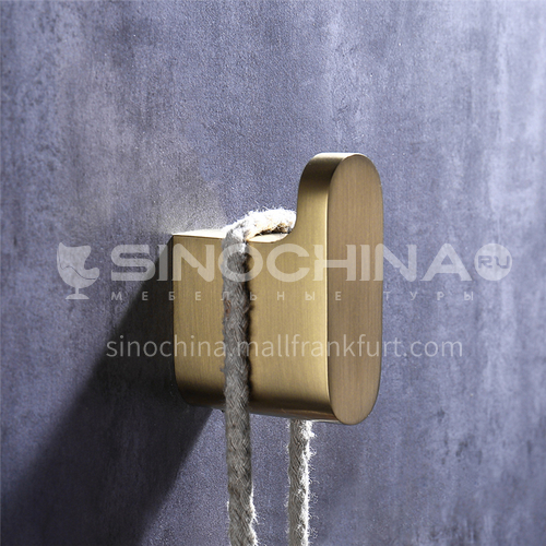 Painted gold bathroom shower hanging wall clothes hook  HDP-25201